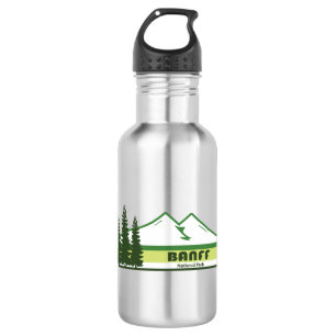 Banff National Park Green Stripes 532 Ml Water Bottle