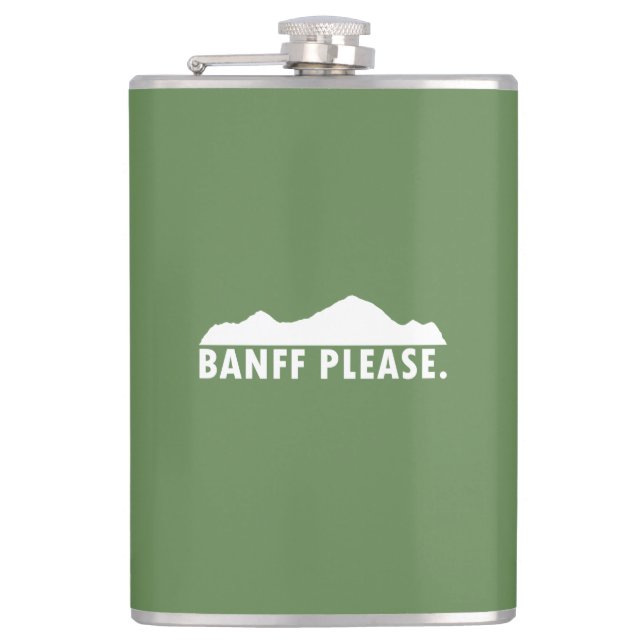 Banff National Park Hip Flask (Front)