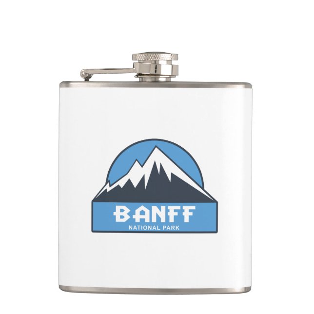 Banff National Park Hip Flask (Front)