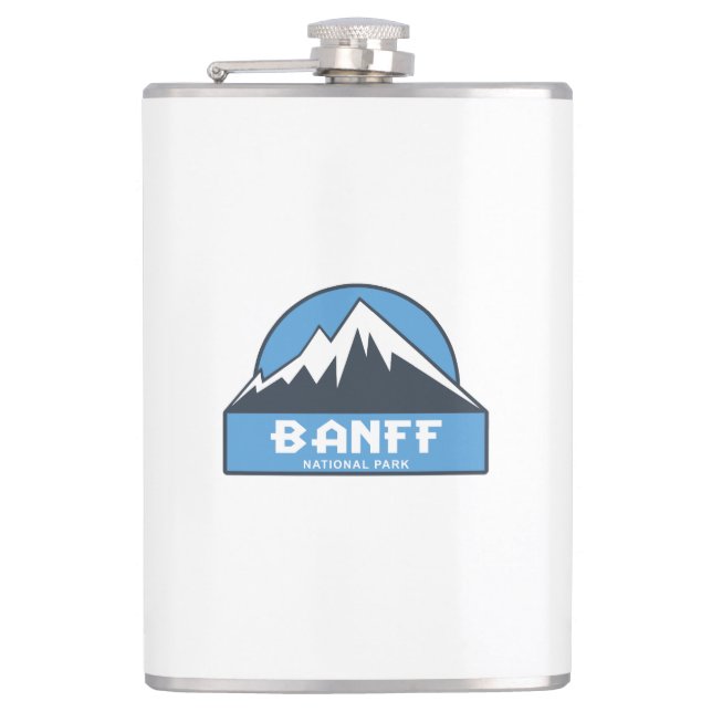 Banff National Park Hip Flask (Front)