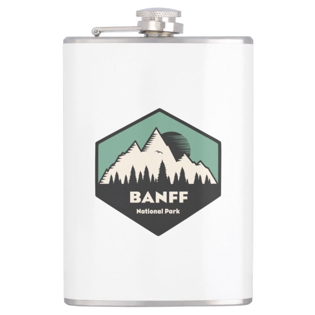 Banff National Park Hip Flask (Front)