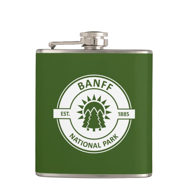 Banff National Park Hip Flask (Front)