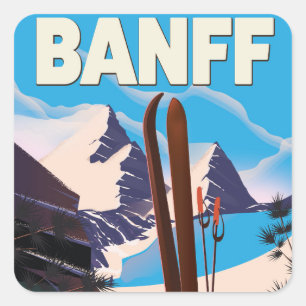 Banff National Park in Alberta, Canada. Square Sticker