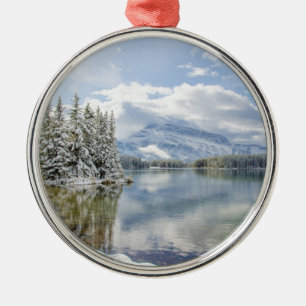 Banff National Park in winter Metal Ornament