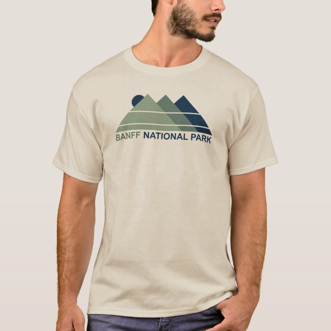 Banff National Park Mountain Sun T-Shirt (Front)