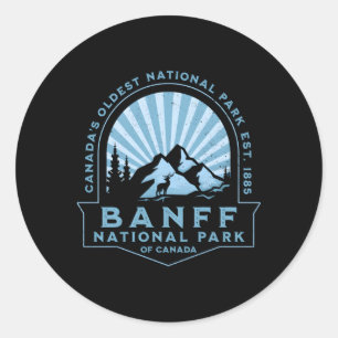 Banff National Park Of Canada Classic Round Sticker