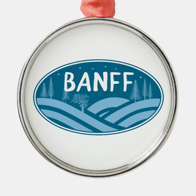 Banff National Park Outdoors Metal Ornament (Front)
