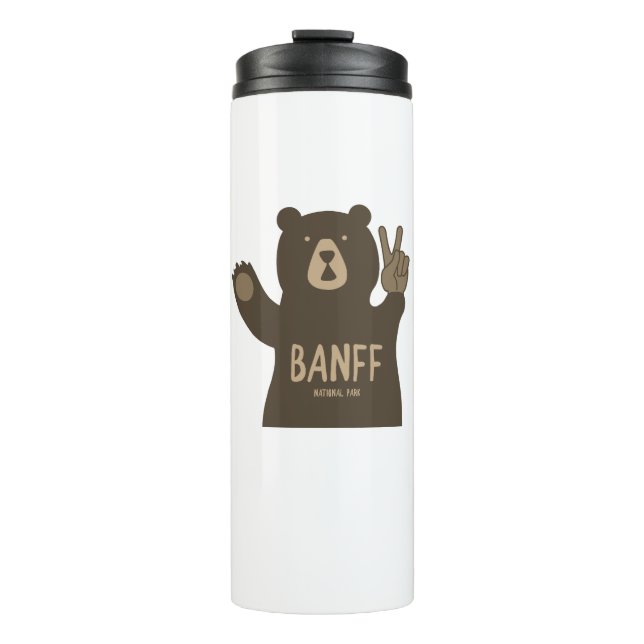 Banff National Park Peace Bear Thermal Tumbler (Front)