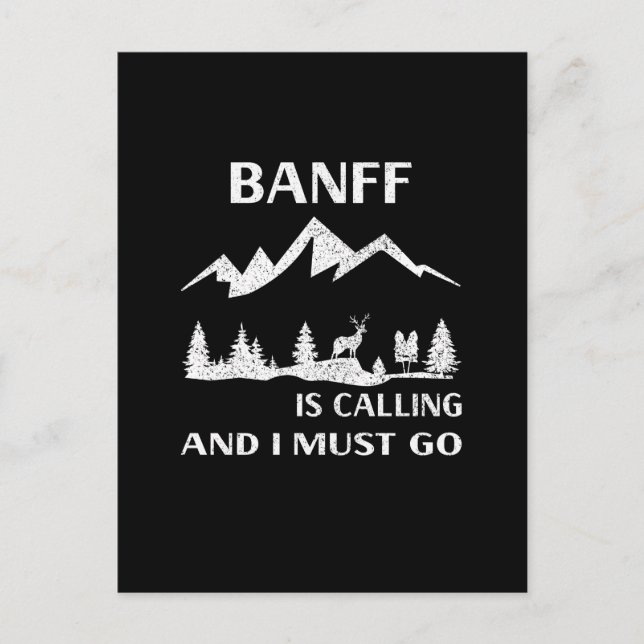 Banff National Park Postcard (Front)