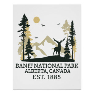 Banff national park poster
