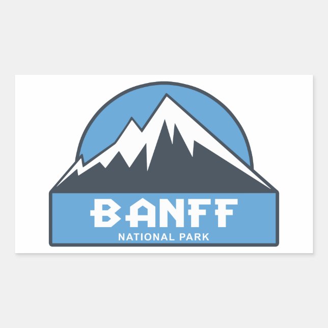 Banff National Park Rectangular Sticker (Front)