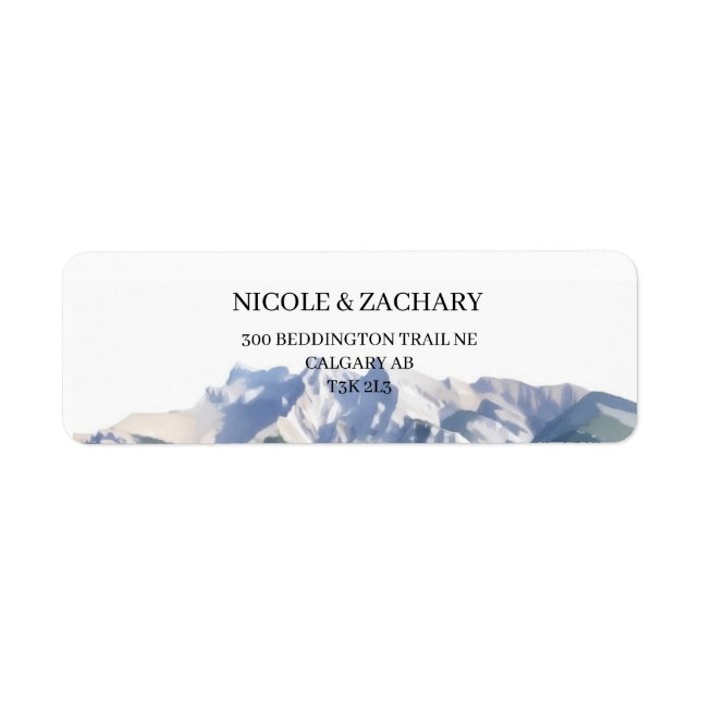 Banff National Park - Return Address Label (Front)