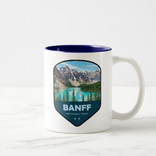 Banff National Park Shield Two-Tone Coffee Mug