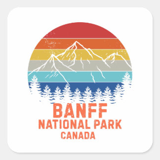 Banff National Park Square Sticker