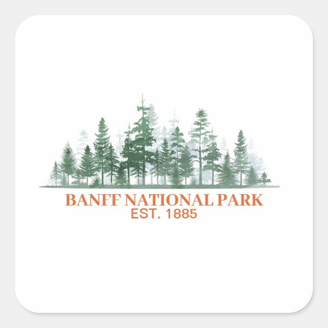 Banff National Park  Square Sticker (Front)