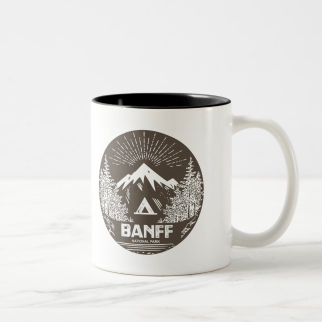 Banff National Park Two-Tone Coffee Mug (Right)