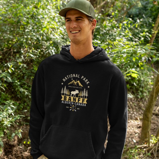 Banff National Park Vintage Landscape Hoodie (Creator Uploaded)