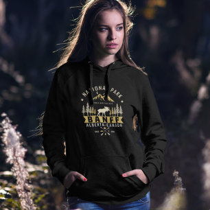 Banff National Park Vintage Landscape Hoodie