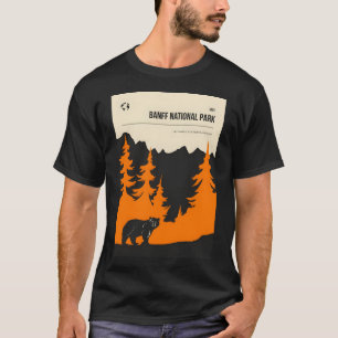 Banff National Park Vintage Minimal Travel Poster T-Shirt