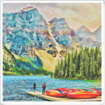 Banff National Park Vinyl Sticker