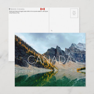Banff Park, Canada Travel Postcard