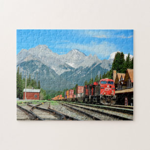 Banff Train Station Alberta. Jigsaw Puzzle