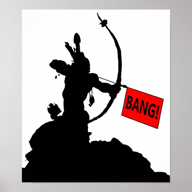 "BANG!" Arrow Funny Poster (Front)