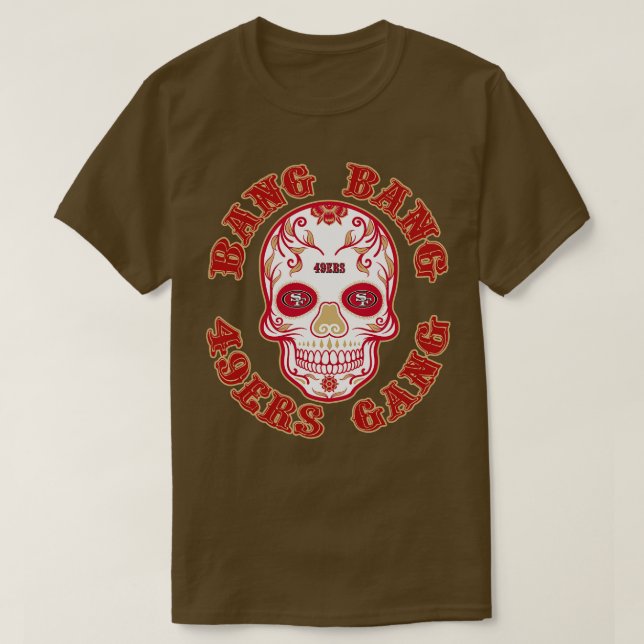 Bang Bang 49ers Gang Skull Tote T-Shirt (Design Front)