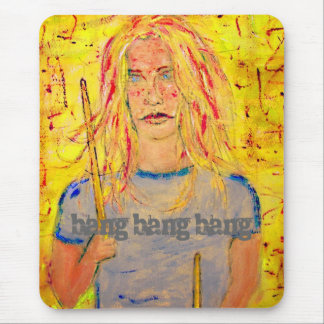 bang bang bang Drummer Girl Mouse Pad