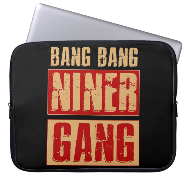 Bang Bang Niner Gang Laptop Sleeve (Front)