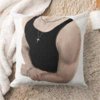 Bang Chan Stray Kids Aesthetic Muscles Art Pillow