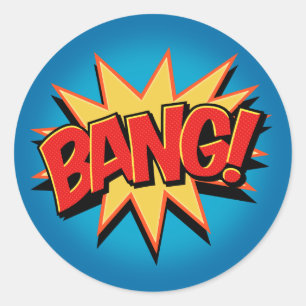 Bang! Classic Round Sticker