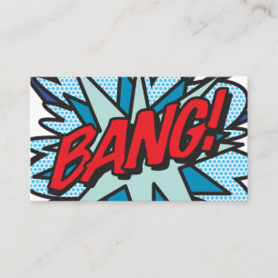 BANG Fun Retro Comic Book Business Card