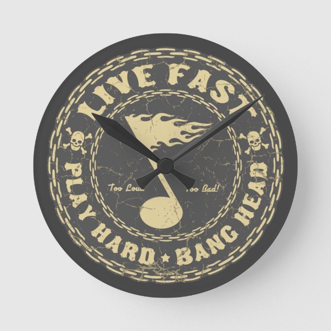 Bang Head Round Clock (Front)