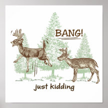 Bang! Just Kidding! Hunting Humour