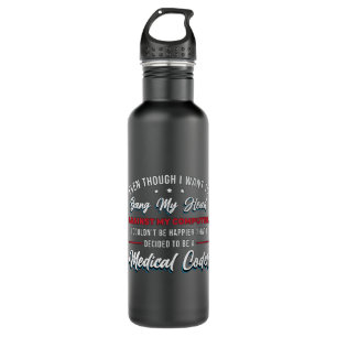 Bang My Head Medical Coder Coding ICD Programmer 710 Ml Water Bottle