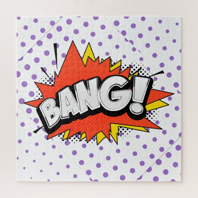 Bang Retro Action Comic Book Bubble Jigsaw Puzzle (Vertical)