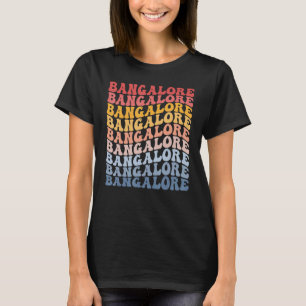 Bangalore City Groovy Retro T-Shirt
