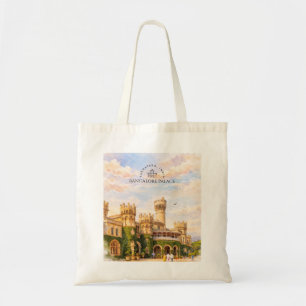 Bangalore Palace India Watercolor Travel Memory Tote Bag