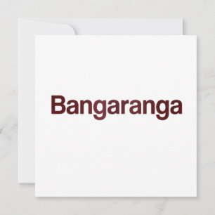 Bangaranga Funny Greeting Card Quirky Retro Meme