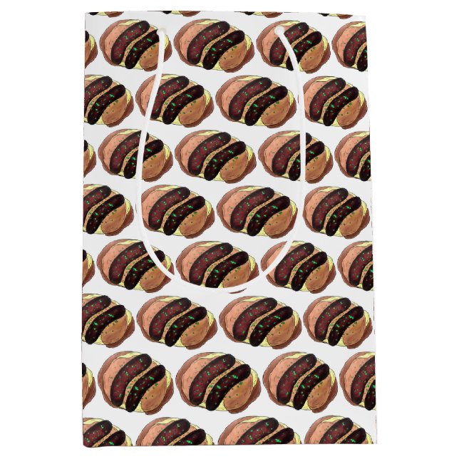 Bangers and Mash Sausage Potatoes British UK Food Medium Gift Bag (Front)