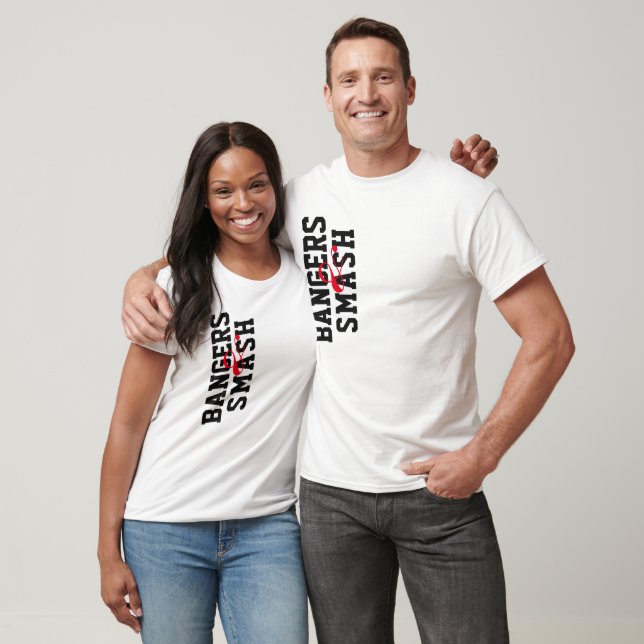 Bangers and smash t-shirt play on bangers and mash (Unisex)