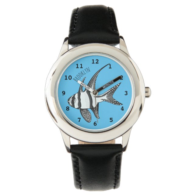 Banggai cardinalfish cartoon illustration  watch (Front)