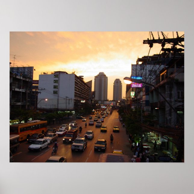 Bangkok at Sunset Poster (Front)
