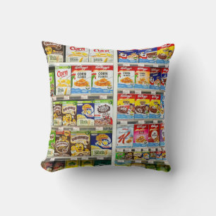 Bangkok Cereal Shelves: Foodland Editorial Cushion