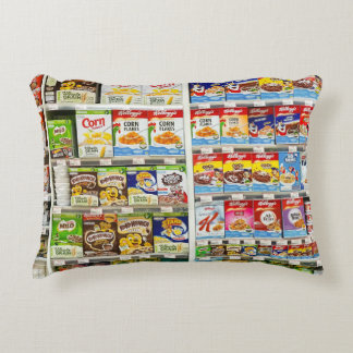 Bangkok Cereal Shelves: Foodland Editorial Decorative Cushion