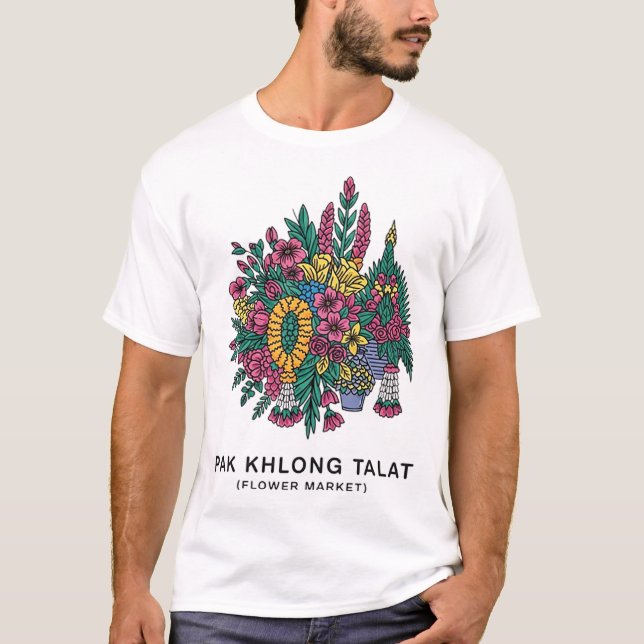 BANGKOK FLOWER MARKET T-Shirt (Front)