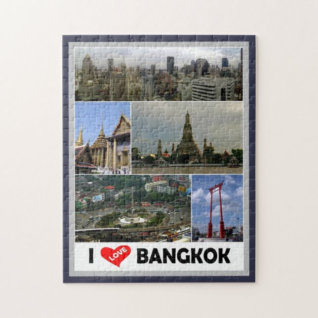 Bangkok - I Love - Thailand - Jigsaw Puzzle (Vertical)