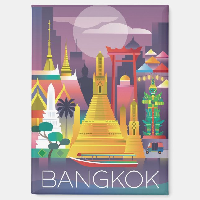 Bangkok Refrigerator Magnet (Front)