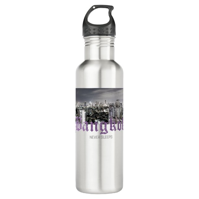 Bangkok Skyline 710 Ml Water Bottle (Front)